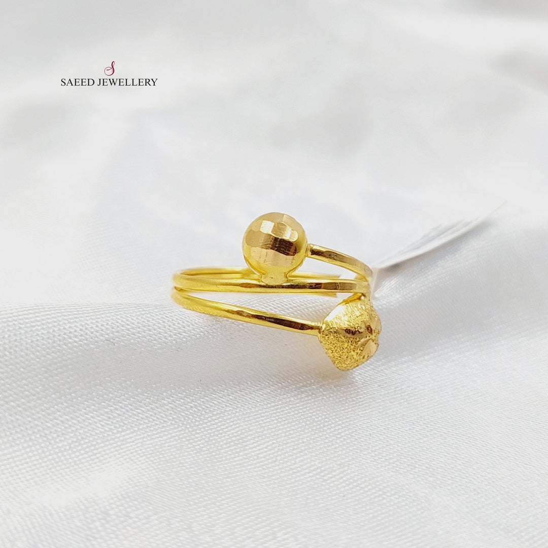 Light Ring  Made of 21K Yellow Gold by Saeed Jewelry-31060