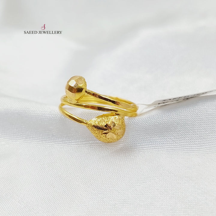 Light Ring  Made of 21K Yellow Gold by Saeed Jewelry-31060