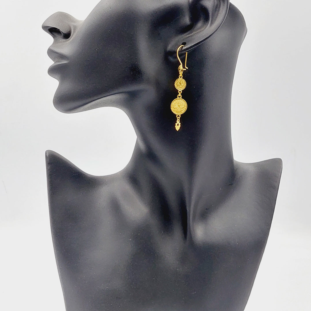 Lirat Rashadi Earrings  Made Of 21K Yellow Gold by Saeed Jewelry-30192