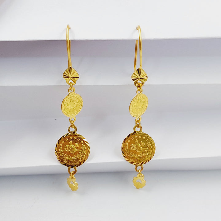 Lirat Rashadi Earrings  Made Of 21K Yellow Gold by Saeed Jewelry-30192
