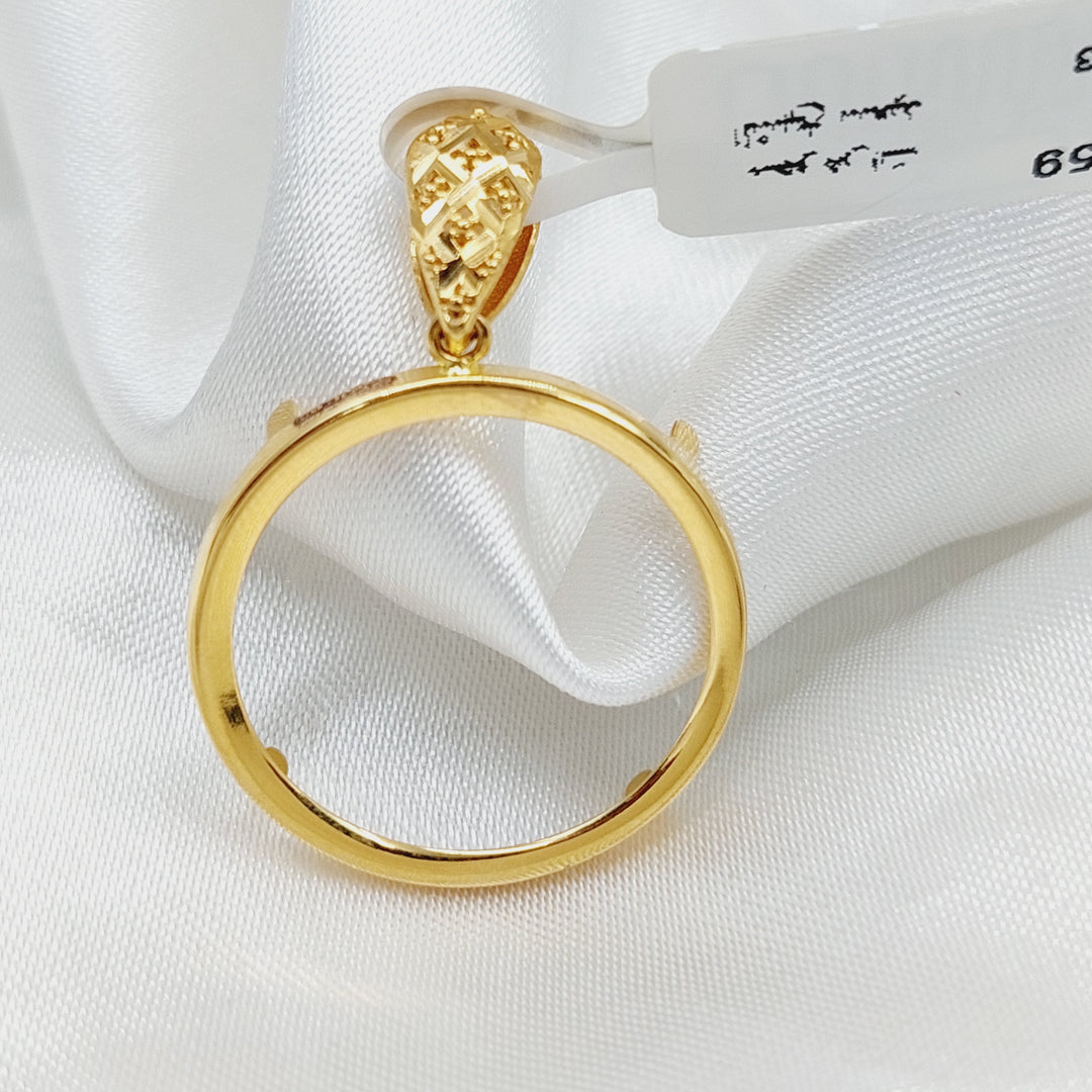 Lirat Rashadi Frame Pendant  Made Of 21K Yellow Gold by Saeed Jewelry-29553