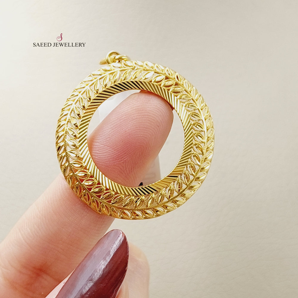 Lirat Rashadi Frame Pendant  Made Of 21K Yellow Gold by Saeed Jewelry-29860