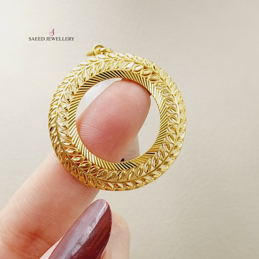 Lirat Rashadi Frame Pendant  Made Of 21K Yellow Gold by Saeed Jewelry-29860