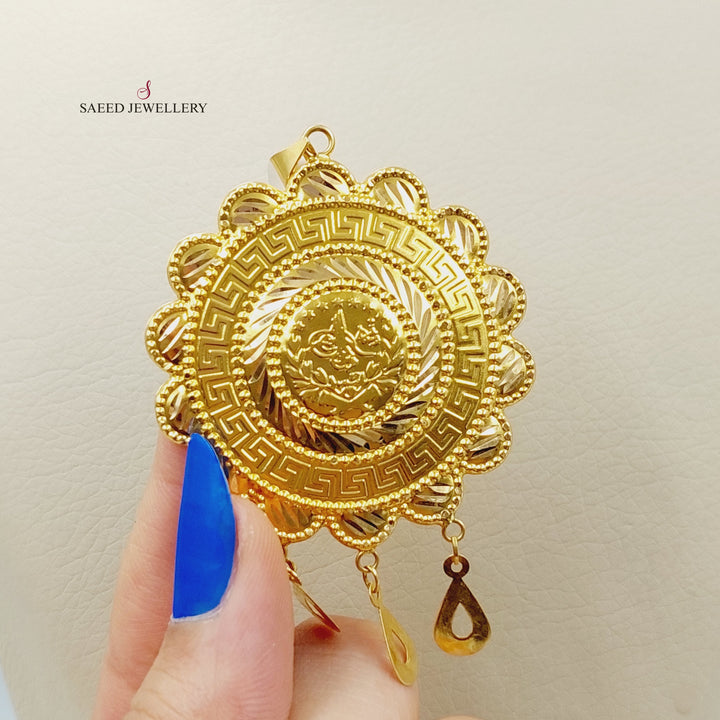 Lirat Rashadi Pendant Made Of 21K Yellow Gold by Saeed Jewelry-27626