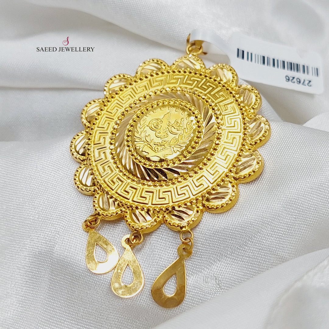 Lirat Rashadi Pendant Made Of 21K Yellow Gold by Saeed Jewelry-27626