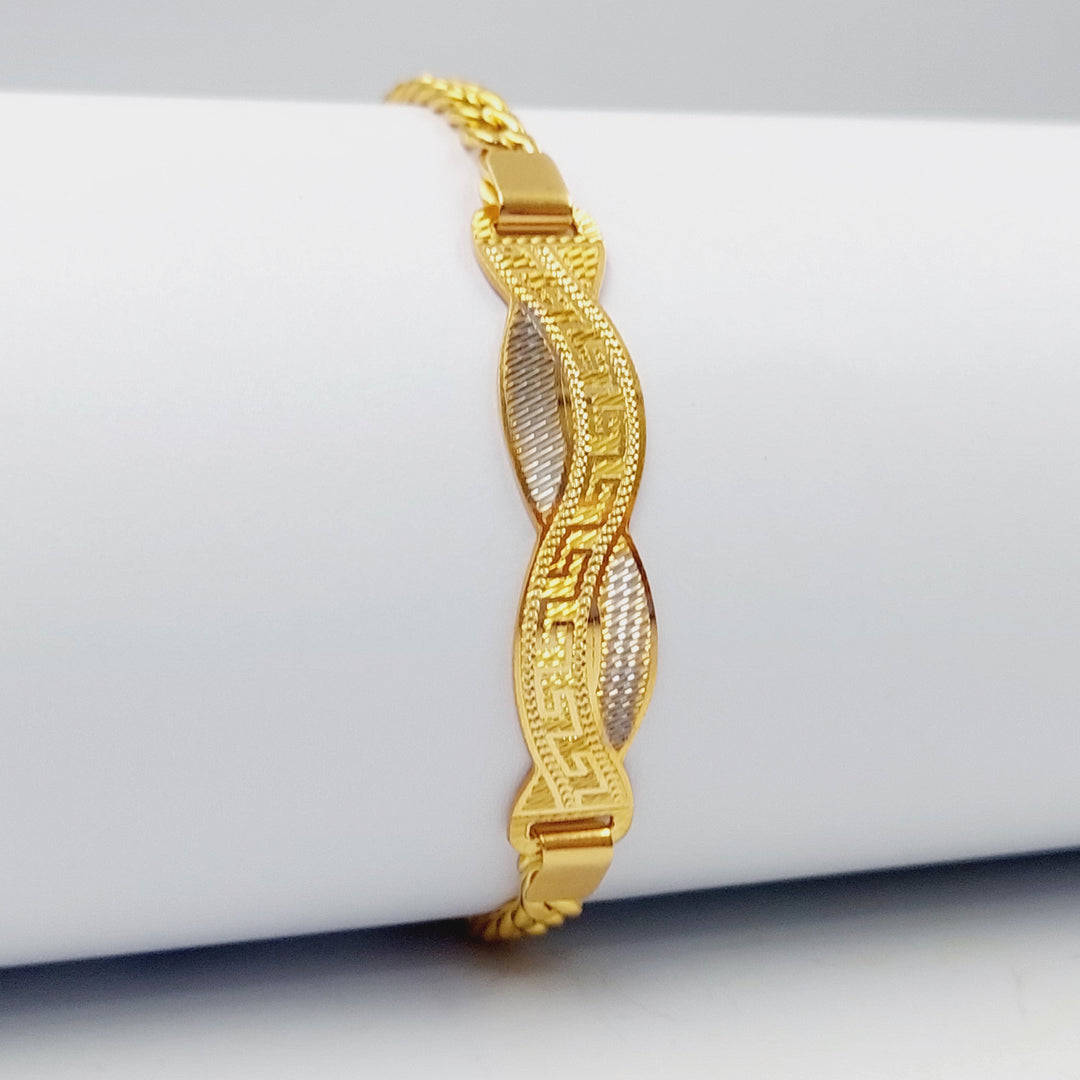 Luxury Bar Bracelet Made Of 21K Colored Gold by Saeed Jewelry-28423
