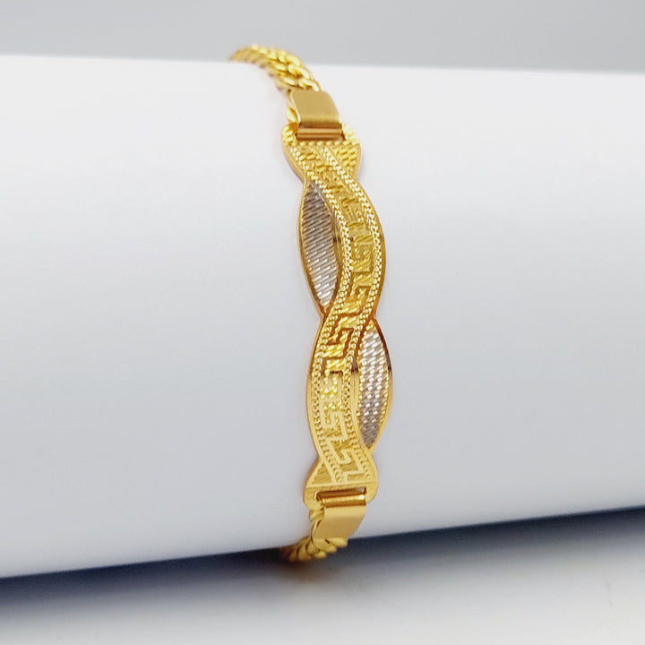 Luxury Bar Bracelet Made Of 21K Colored Gold by Saeed Jewelry-28423