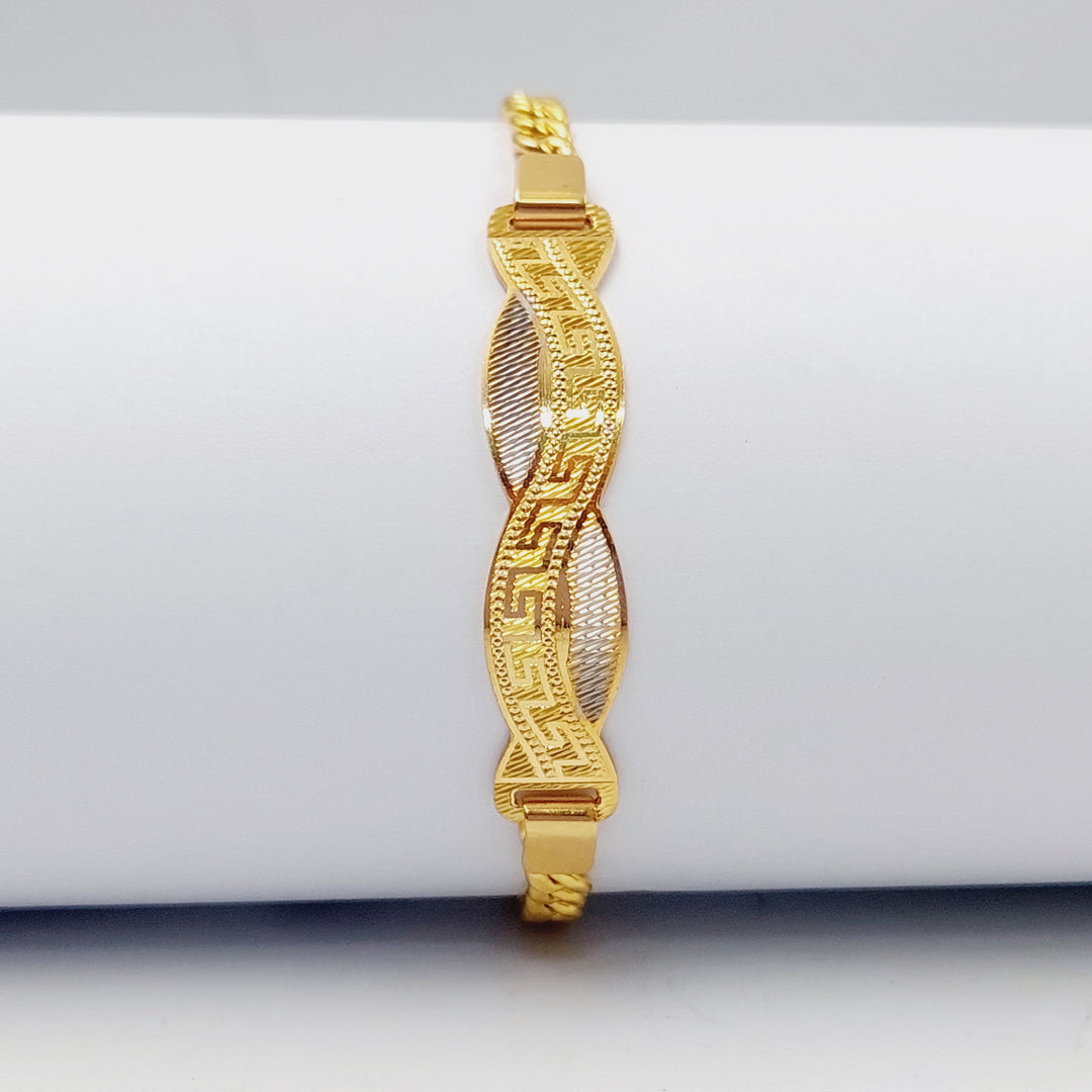 Luxury Bar Bracelet Made Of 21K Colored Gold by Saeed Jewelry-28423