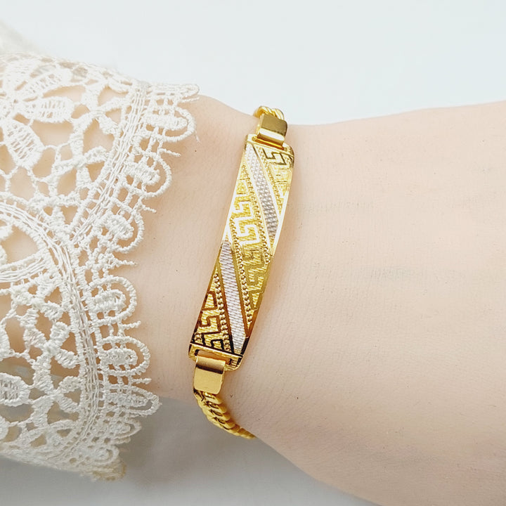 Luxury Bar Bracelet Made Of 21K Colored Gold by Saeed Jewelry-28424