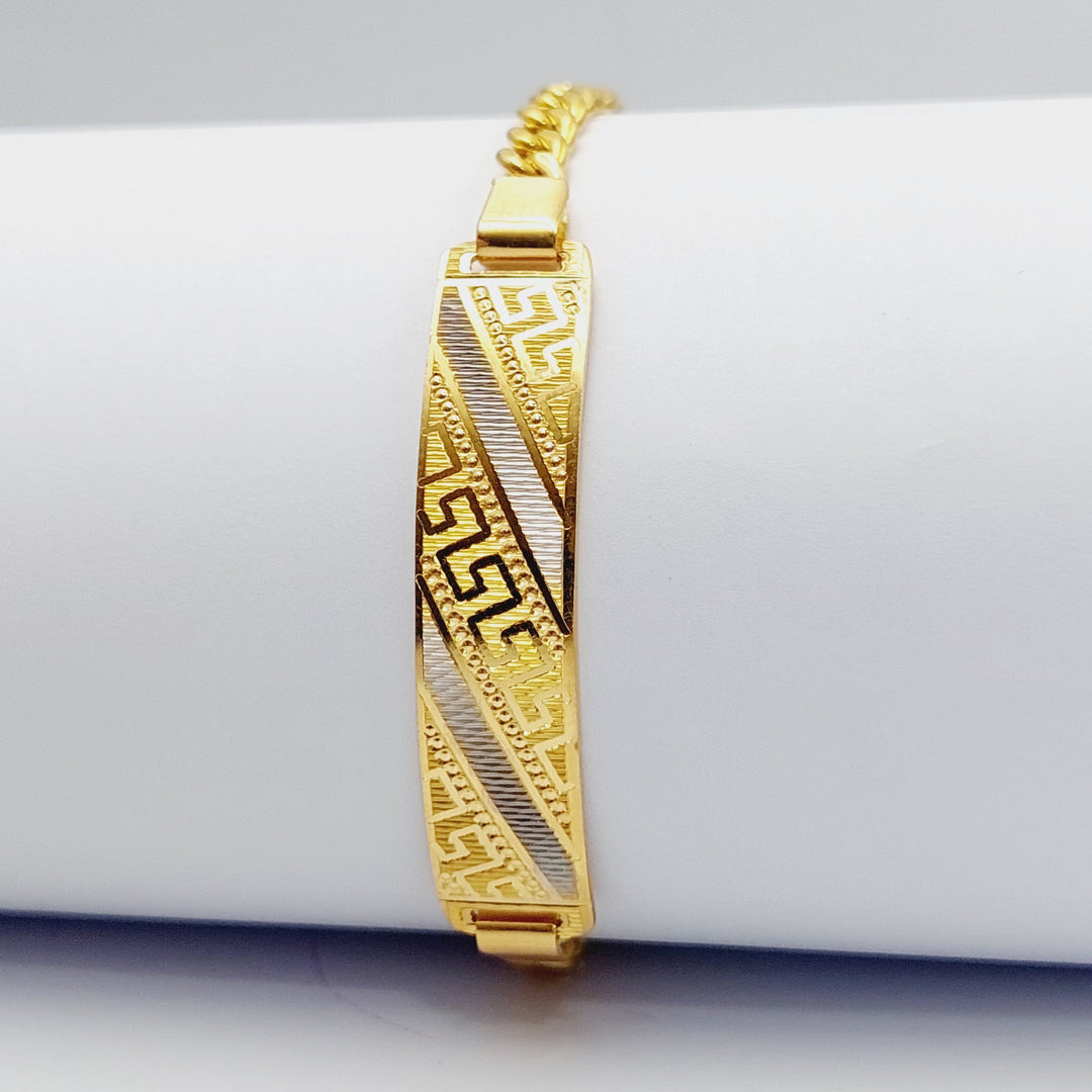 Luxury Bar Bracelet Made Of 21K Colored Gold by Saeed Jewelry-28424
