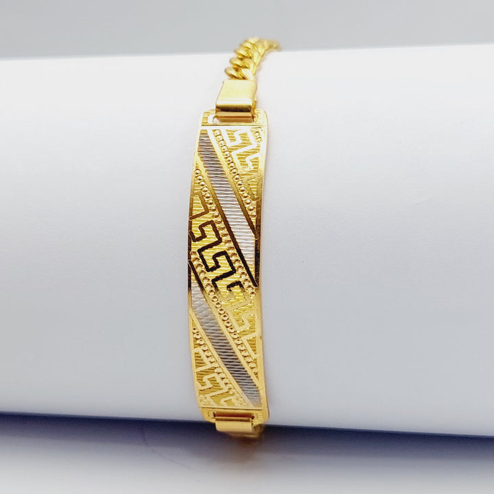 Luxury Bar Bracelet Made Of 21K Colored Gold by Saeed Jewelry-28424