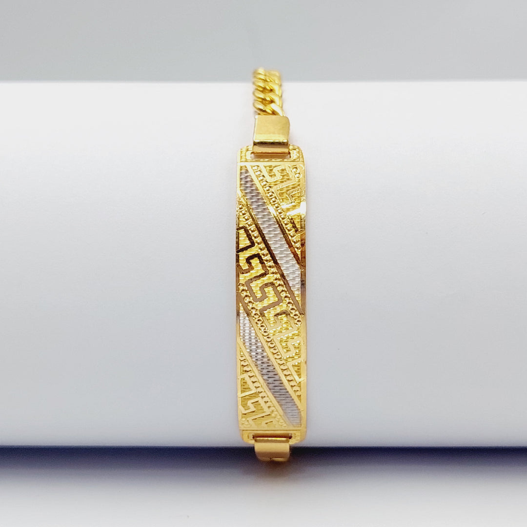 Luxury Bar Bracelet Made Of 21K Colored Gold by Saeed Jewelry-28424