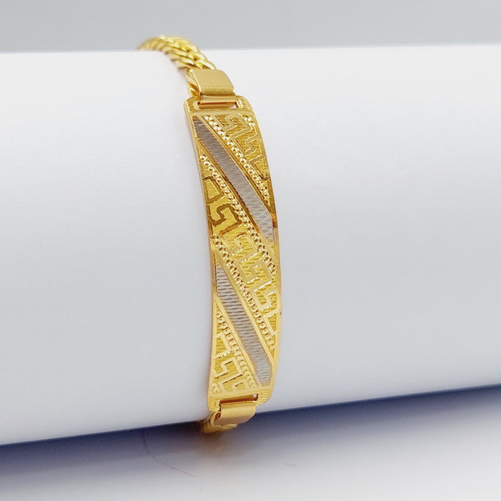 Luxury Bar Bracelet Made Of 21K Colored Gold by Saeed Jewelry-28424