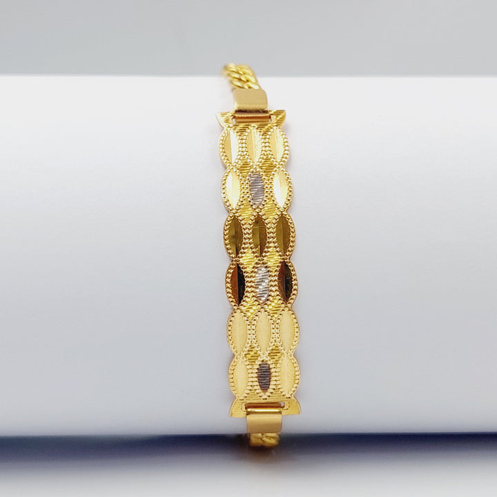 Luxury Bar Bracelet Made Of 21K Colored Gold by Saeed Jewelry-28425