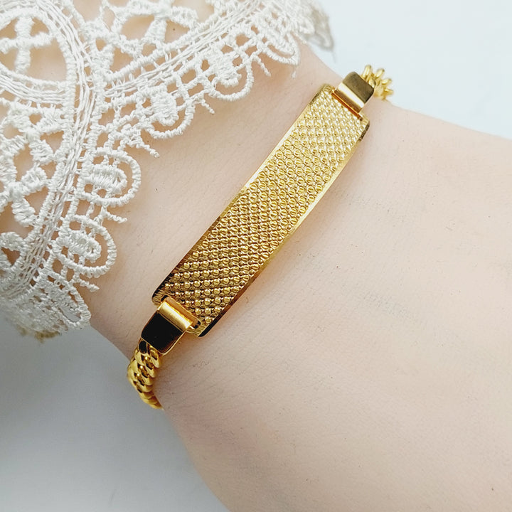 Luxury Bar Bracelet Made Of 21K Yellow Gold by Saeed Jewelry-28426