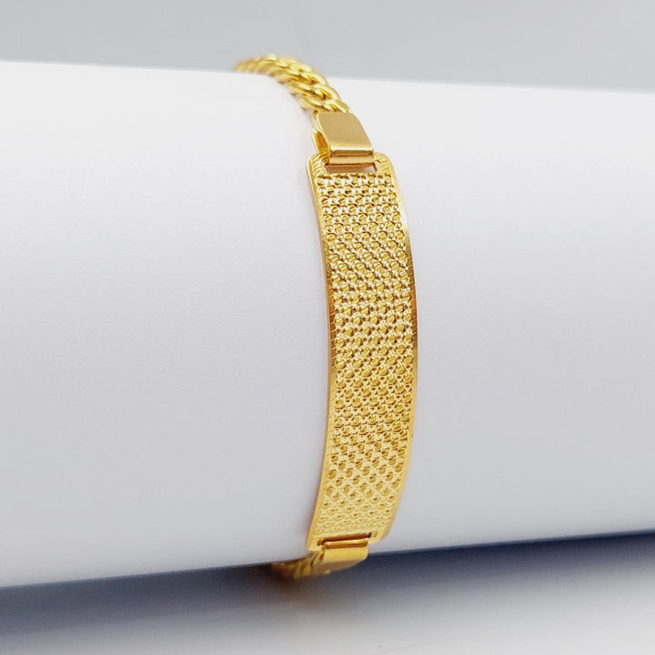Luxury Bar Bracelet Made Of 21K Yellow Gold by Saeed Jewelry-28426