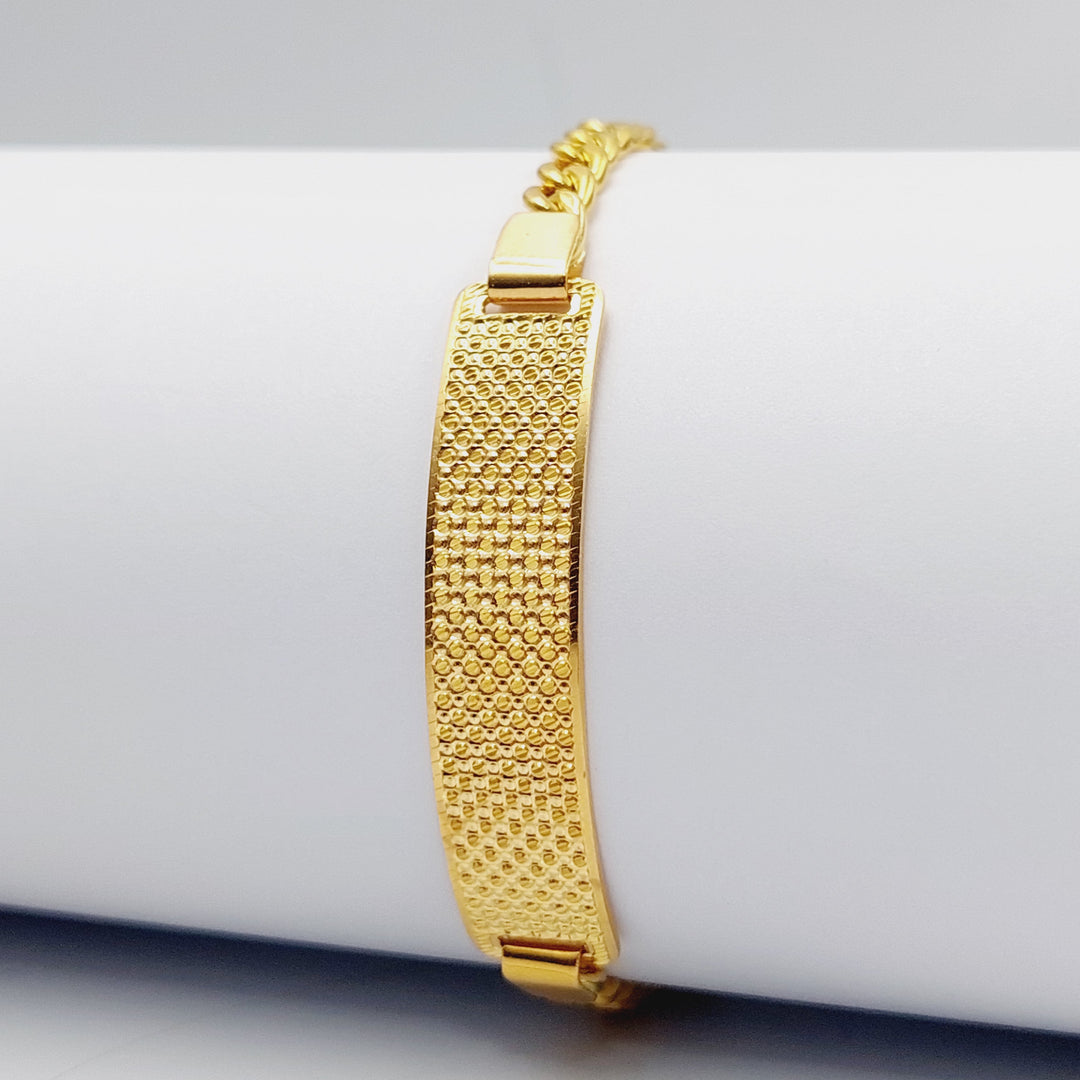 Luxury Bar Bracelet Made Of 21K Yellow Gold by Saeed Jewelry-28426