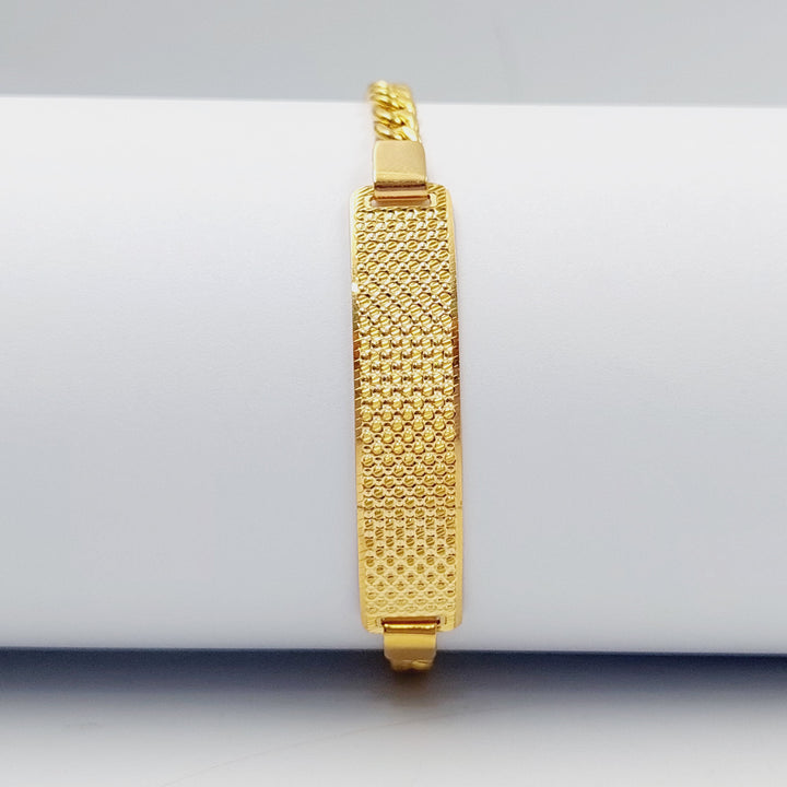 Luxury Bar Bracelet Made Of 21K Yellow Gold by Saeed Jewelry-28426