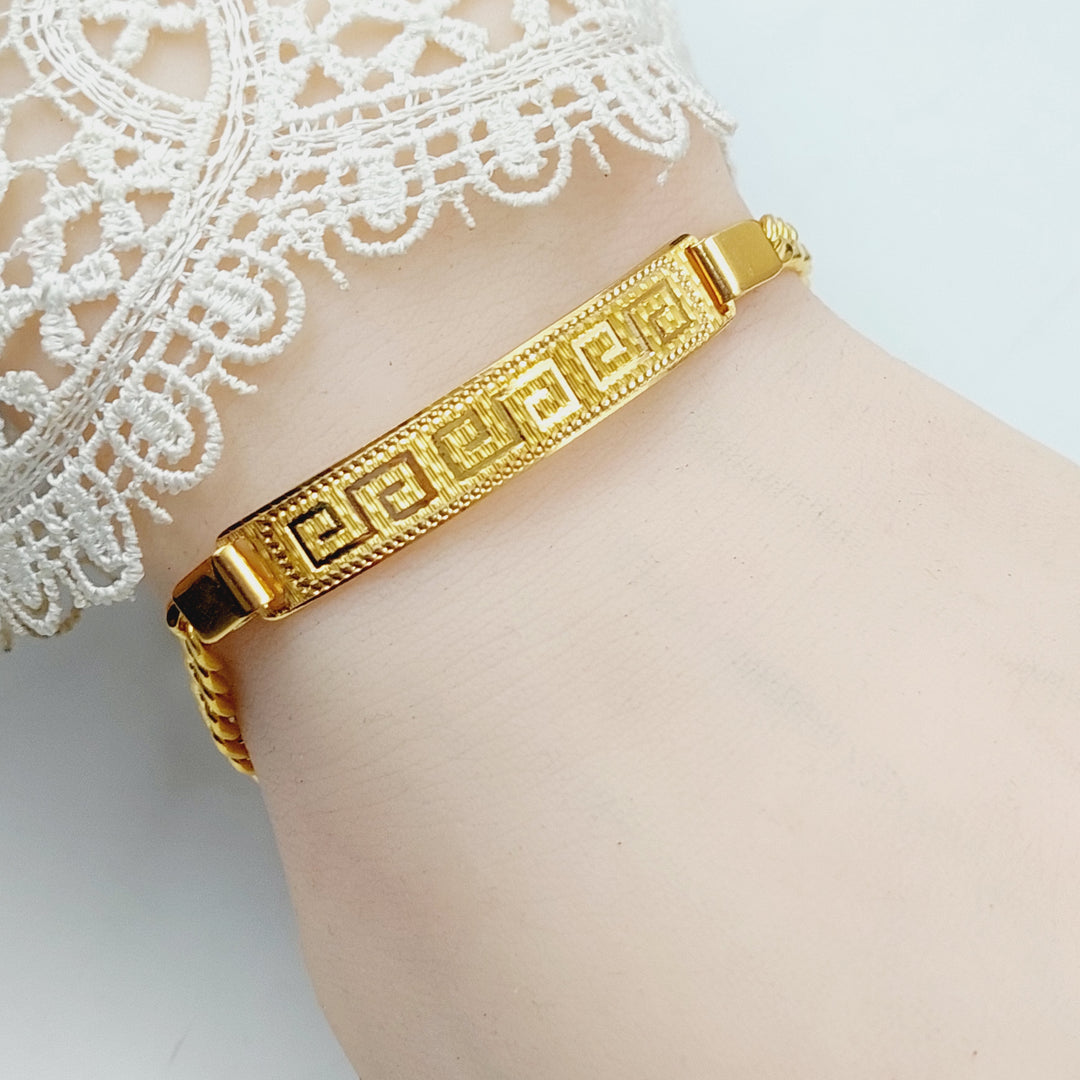 Luxury Bar Bracelet Made Of 21K Yellow Gold by Saeed Jewelry-28427