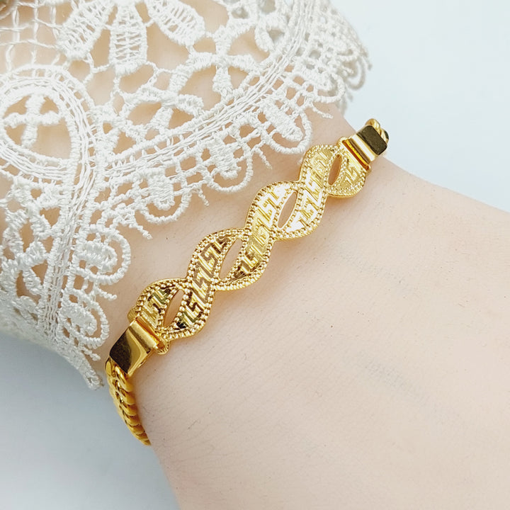 Luxury Bar Bracelet Made Of 21K Yellow Gold by Saeed Jewelry-28428