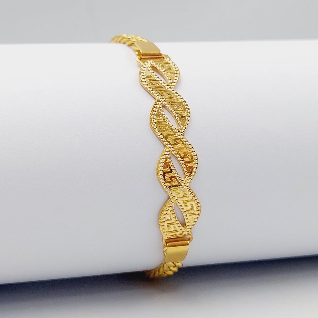 Luxury Bar Bracelet Made Of 21K Yellow Gold by Saeed Jewelry-28428