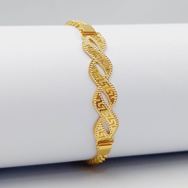 Luxury Bar Bracelet Made Of 21K Yellow Gold by Saeed Jewelry-28428