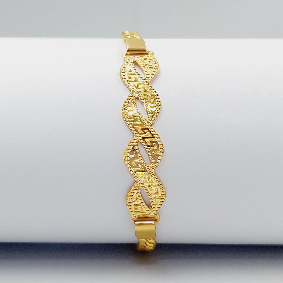 Luxury Bar Bracelet Made Of 21K Yellow Gold by Saeed Jewelry-28428