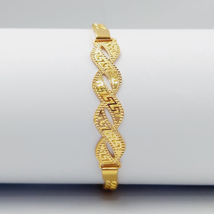 Luxury Bar Bracelet Made Of 21K Yellow Gold by Saeed Jewelry-28428