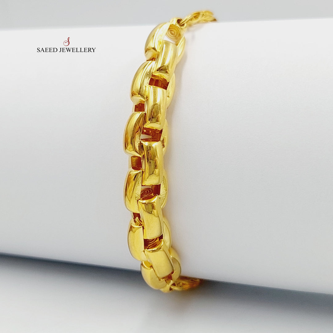 Luxury Cuban Links Bracelet Made Of 21K Yellow Gold by Saeed Jewelry-27761