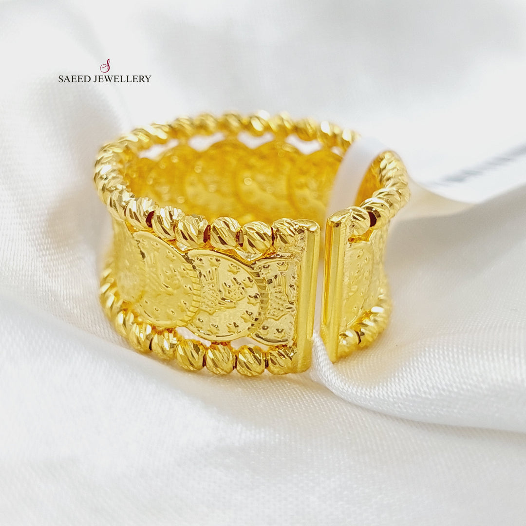 Luxury Eighths Ring Made Of  21K Yellow Gold by Saeed Jewelry-27390