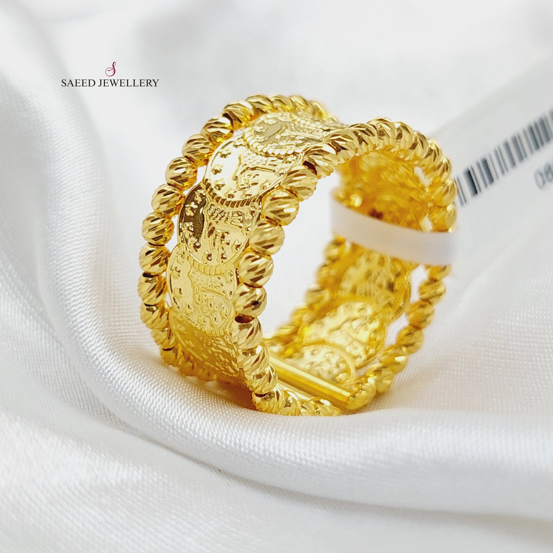 Luxury Eighths Ring Made Of  21K Yellow Gold by Saeed Jewelry-27390