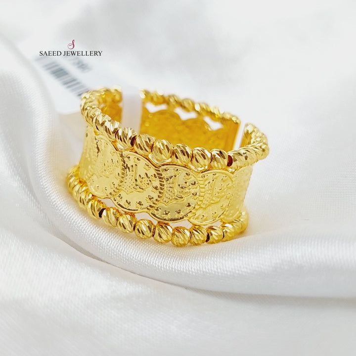 Luxury Eighths Ring Made Of  21K Yellow Gold by Saeed Jewelry-27390