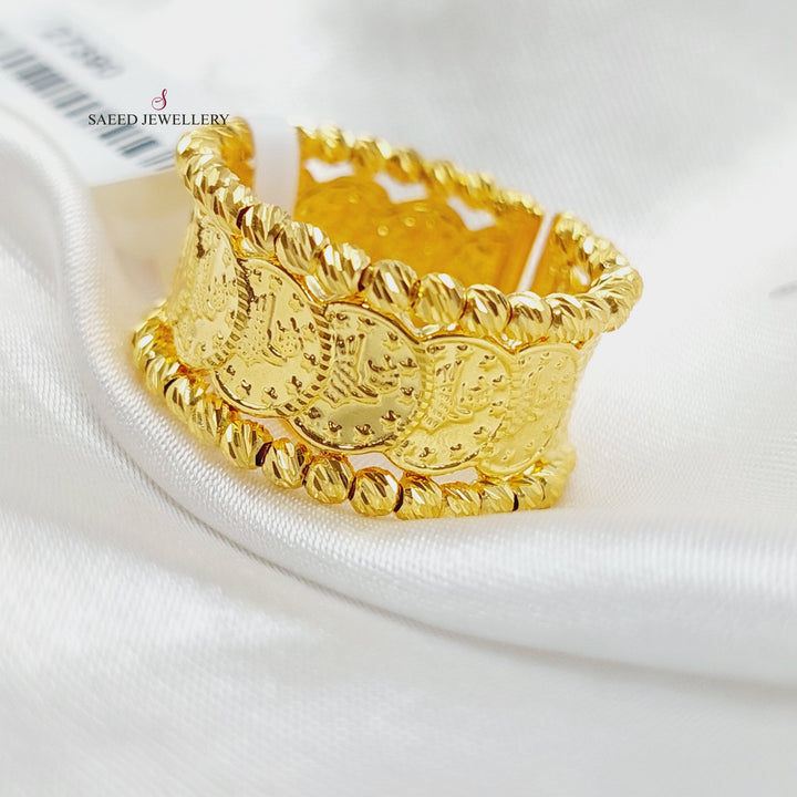 Luxury Eighths Ring Made Of  21K Yellow Gold by Saeed Jewelry-27390