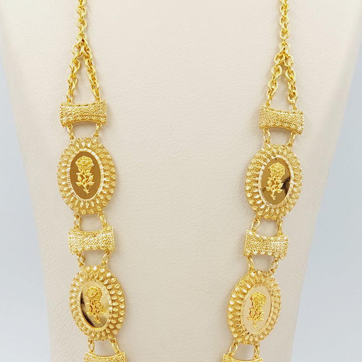 Luxury Ounce Long Necklace Made Of 21K Yellow Gold by Saeed Jewelry-28486