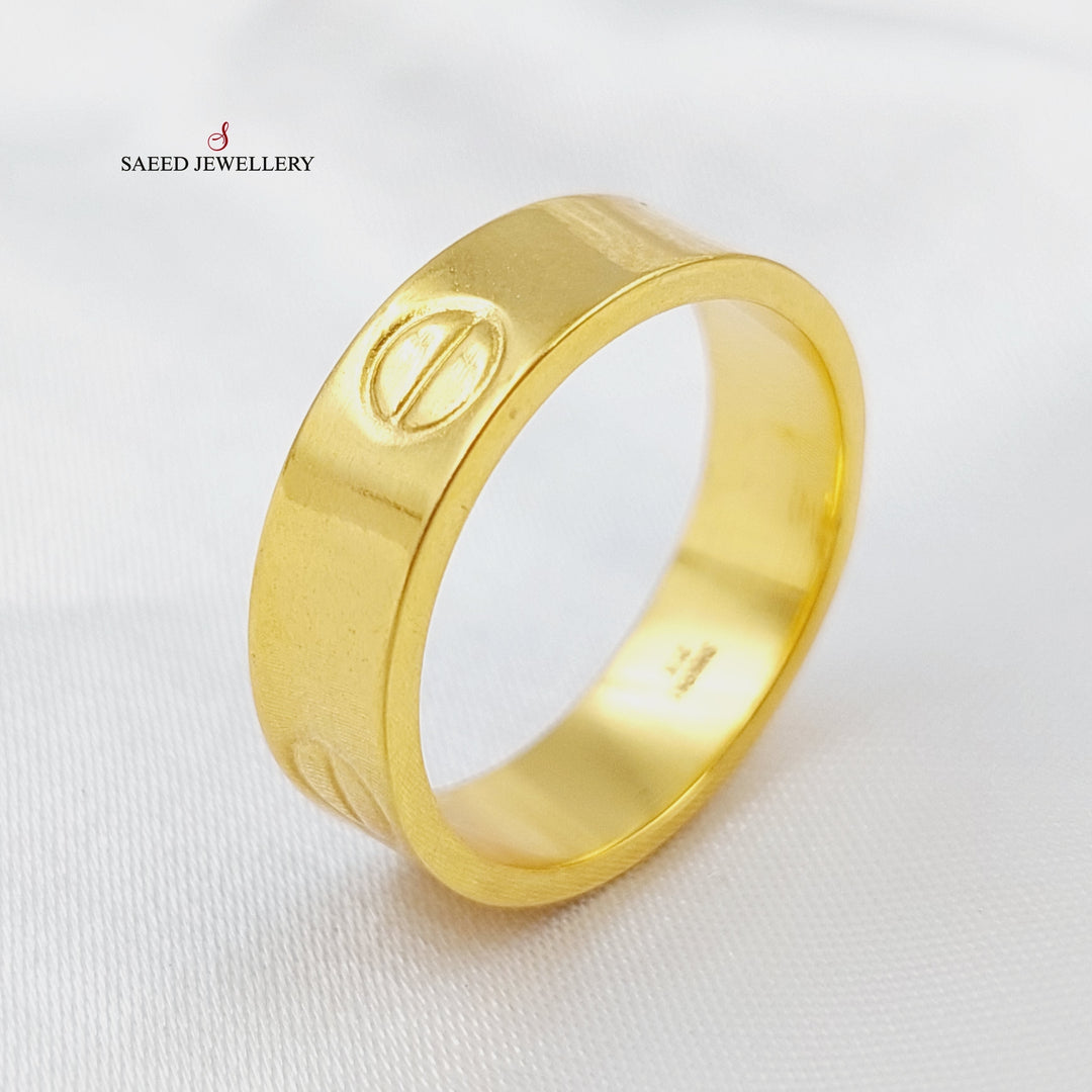 Luxury Plain Wedding Ring Made Of 21K Yellow Gold
  by Saeed Jewelry-28193