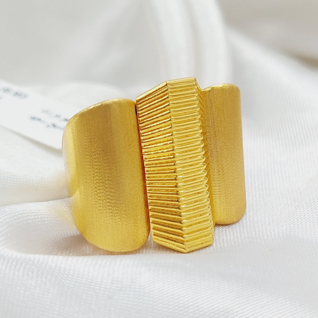 Luxury Pyramid Ring Made Of K Yellow Gold by Saeed Jewelry-28451
