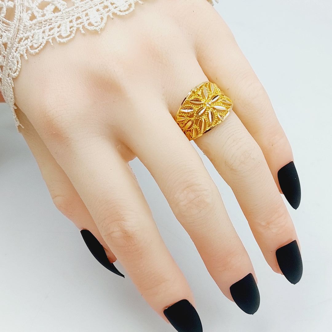 Luxury Spike Ring Made Of 21K Yellow Gold by Saeed Jewelry-28367