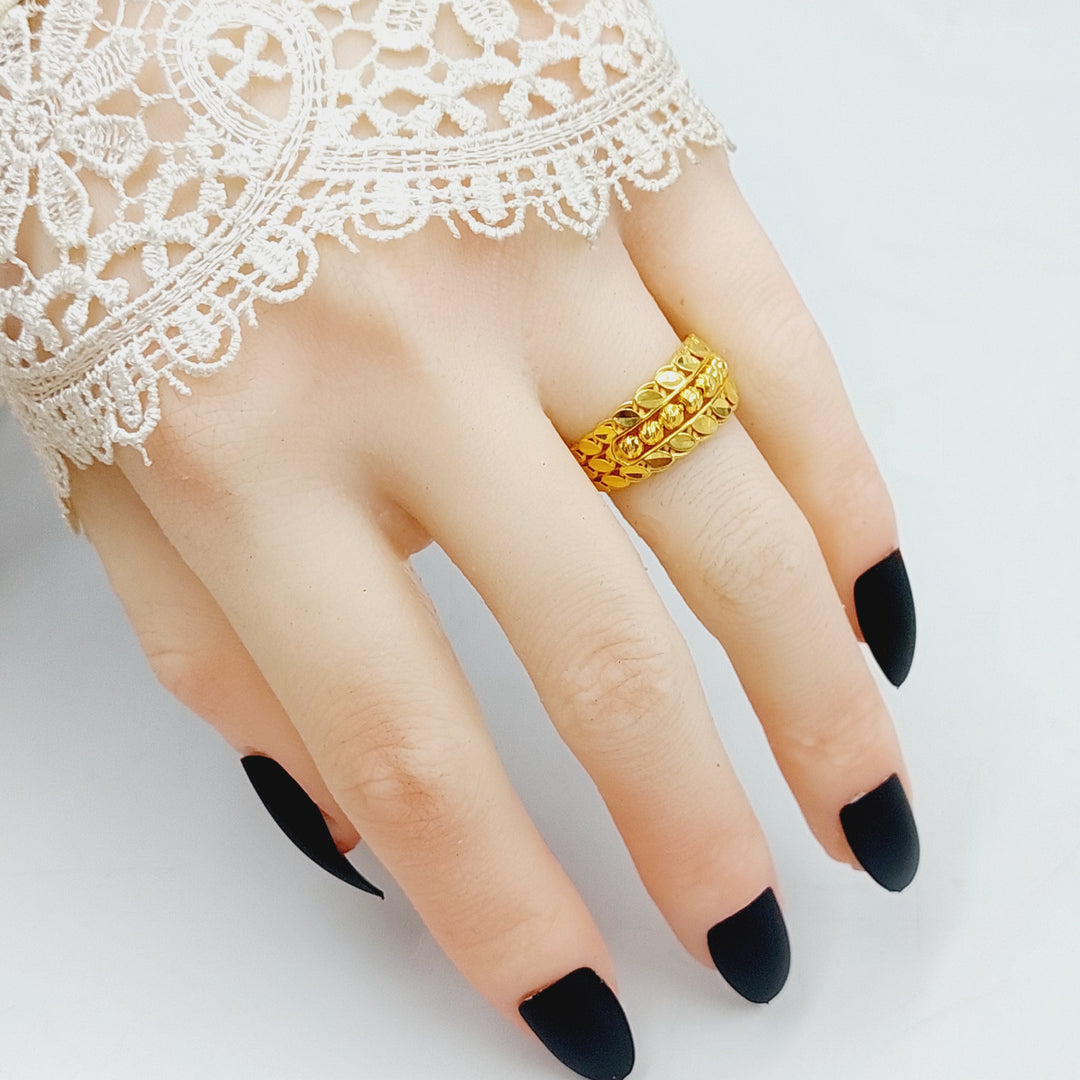 Luxury Spike Ring Made Of 21K Yellow Gold by Saeed Jewelry-28380