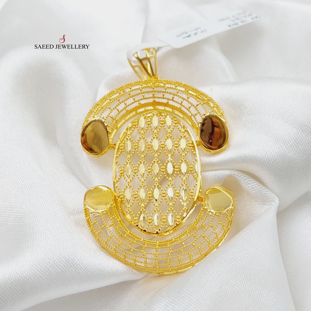 Luxury Turkish Pendant Made Of 21K Yellow Gold by Saeed Jewelry-27722