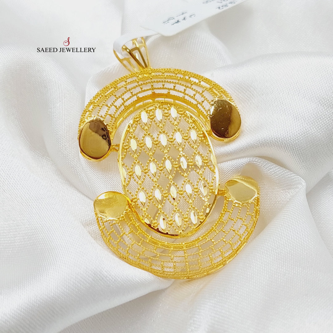 Luxury Turkish Pendant Made Of 21K Yellow Gold by Saeed Jewelry-27722
