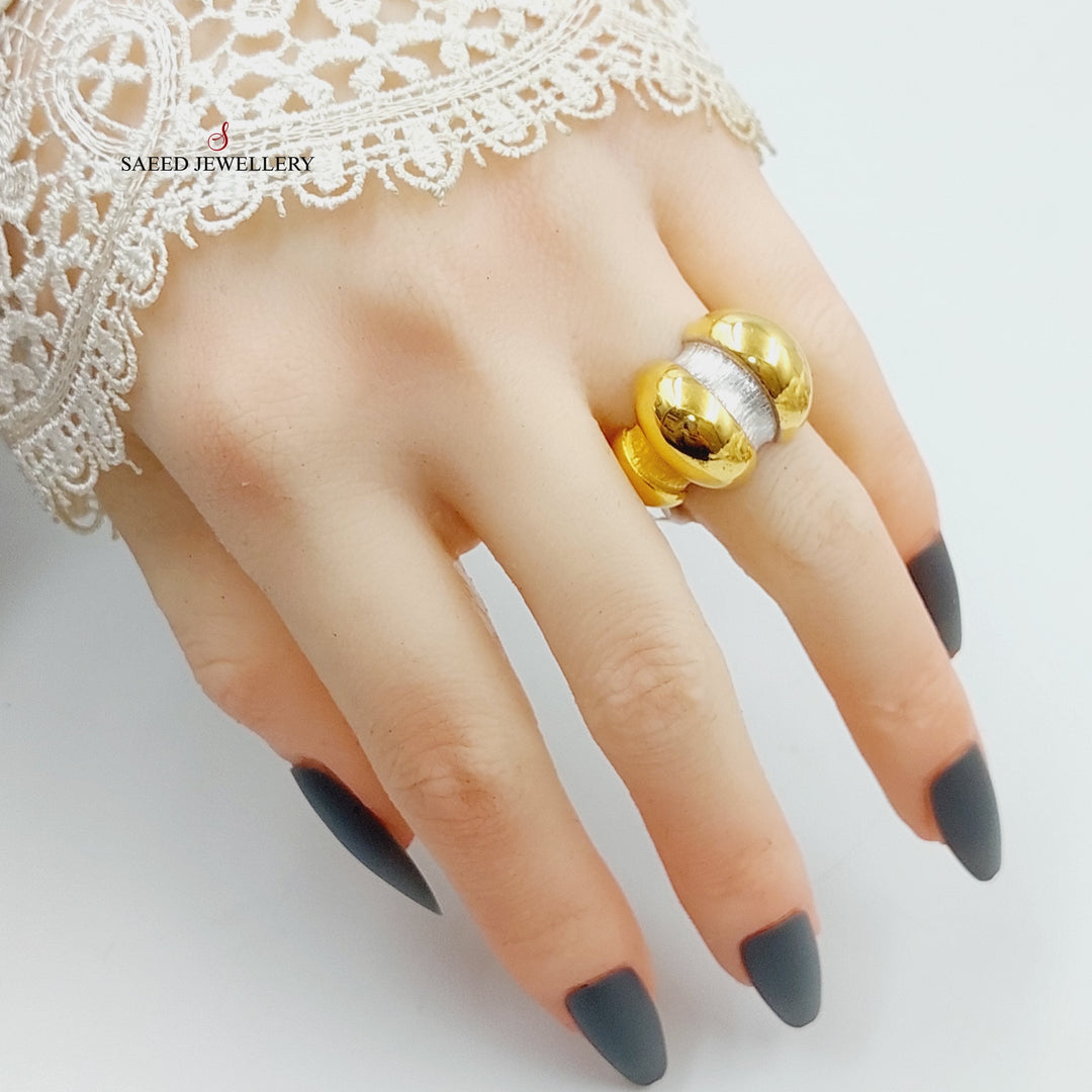 Luxury Turkish Ring Made Of 21K Colored Gold by Saeed Jewelry-27683