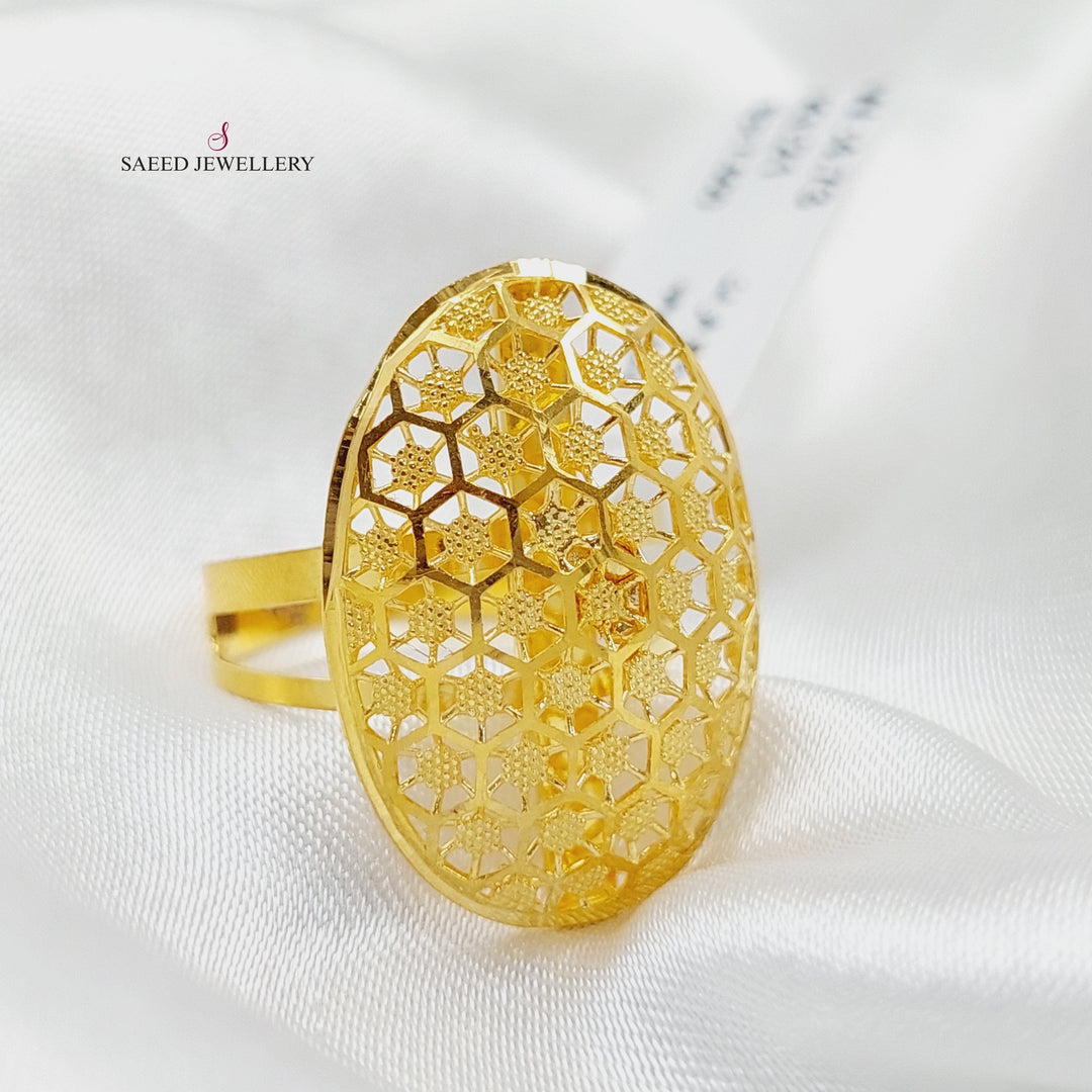 Luxury Turkish Ring Made Of  21K Yellow Gold by Saeed Jewelry-27394