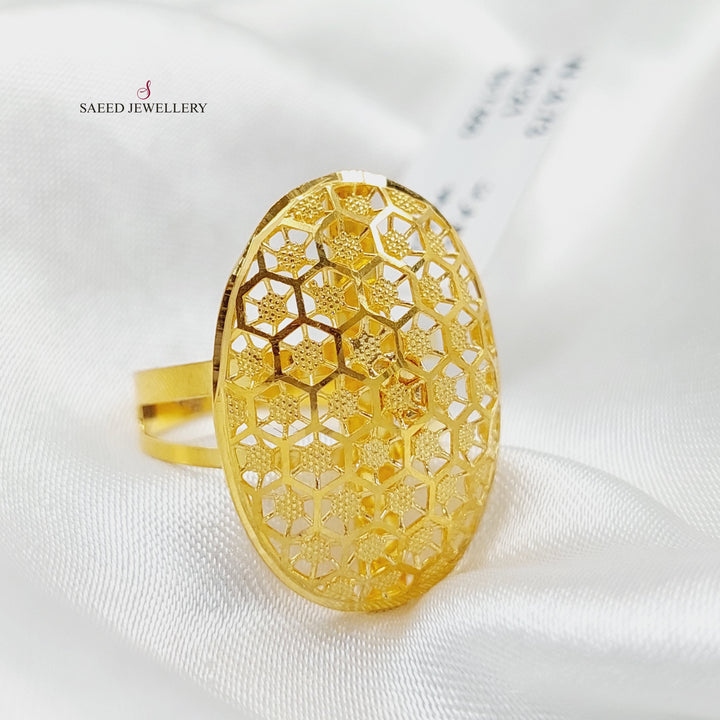 Luxury Turkish Ring Made Of  21K Yellow Gold by Saeed Jewelry-27394