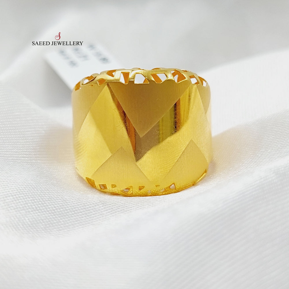 Luxury Turkish Ring Made Of 21K Yellow Gold by Saeed Jewelry-27651