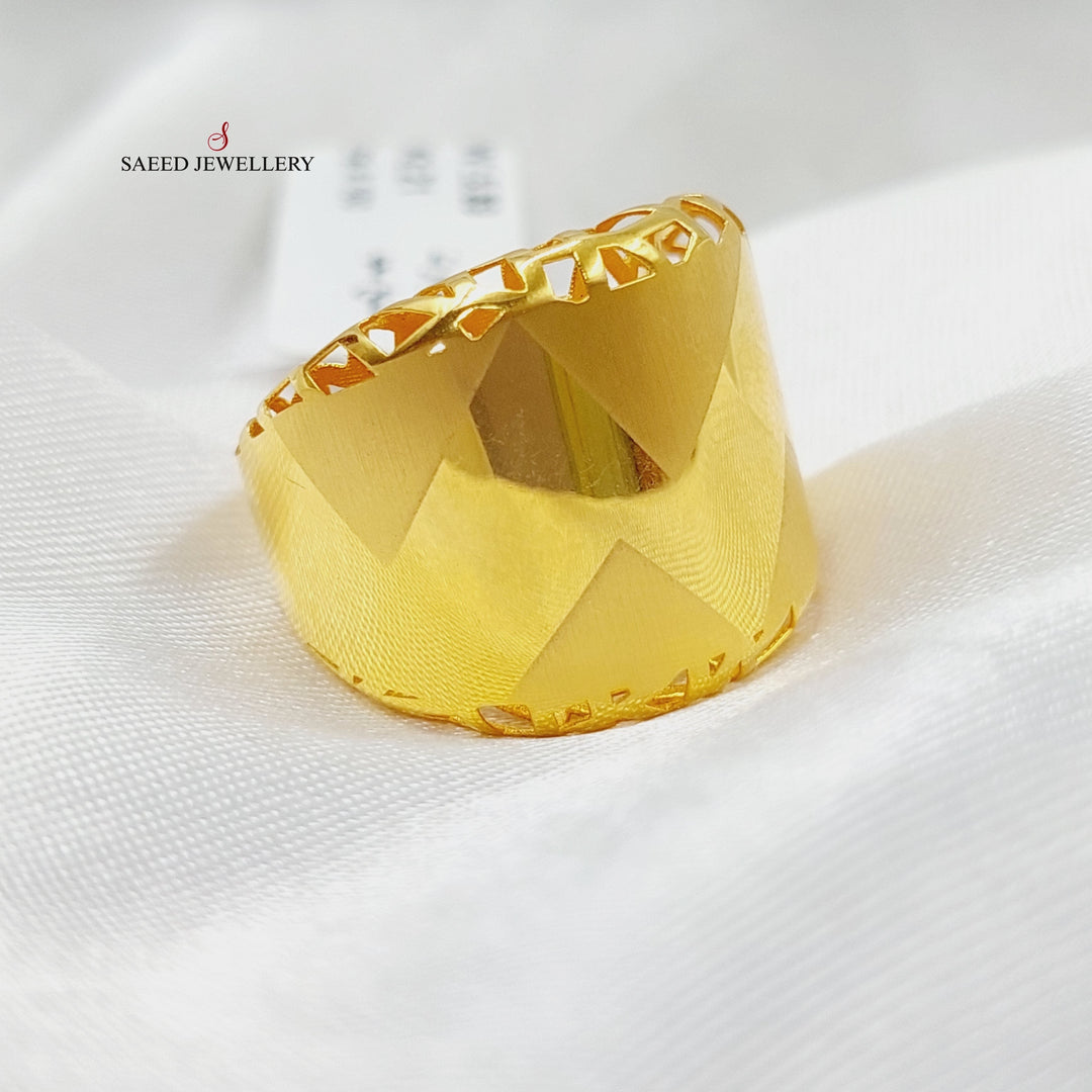 Luxury Turkish Ring Made Of 21K Yellow Gold by Saeed Jewelry-27651