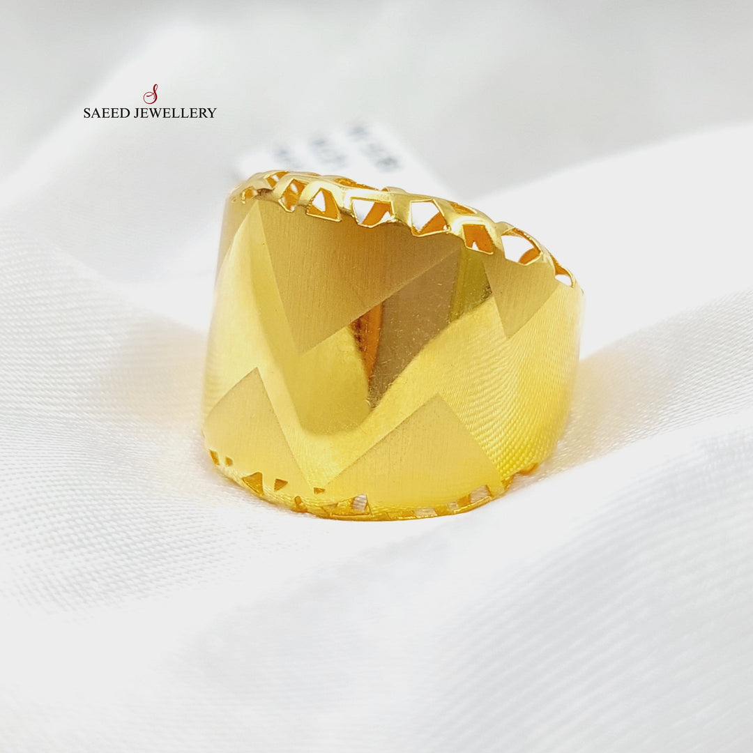 Luxury Turkish Ring Made Of 21K Yellow Gold by Saeed Jewelry-27651