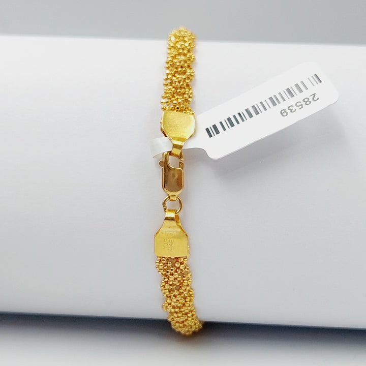 Malaysian Bracelet Made Of 21K Yellow Gold by Saeed Jewelry-28539