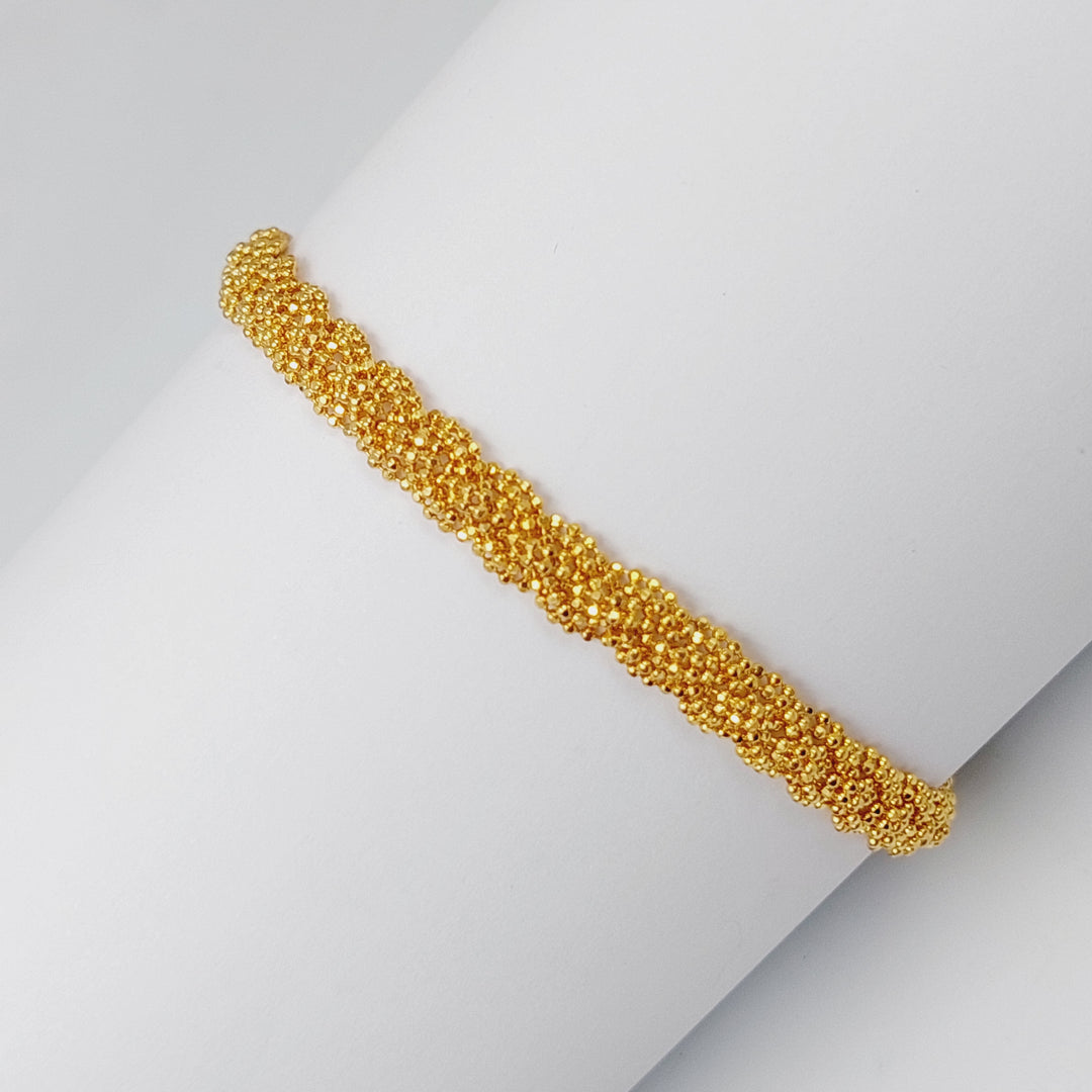Malaysian Bracelet Made Of 21K Yellow Gold by Saeed Jewelry-28539