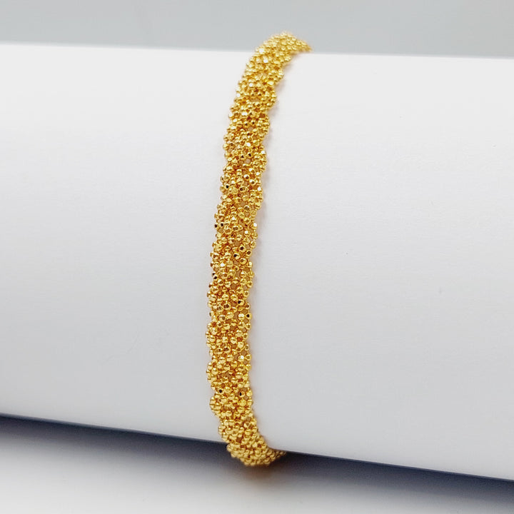 Malaysian Bracelet Made Of 21K Yellow Gold by Saeed Jewelry-28539