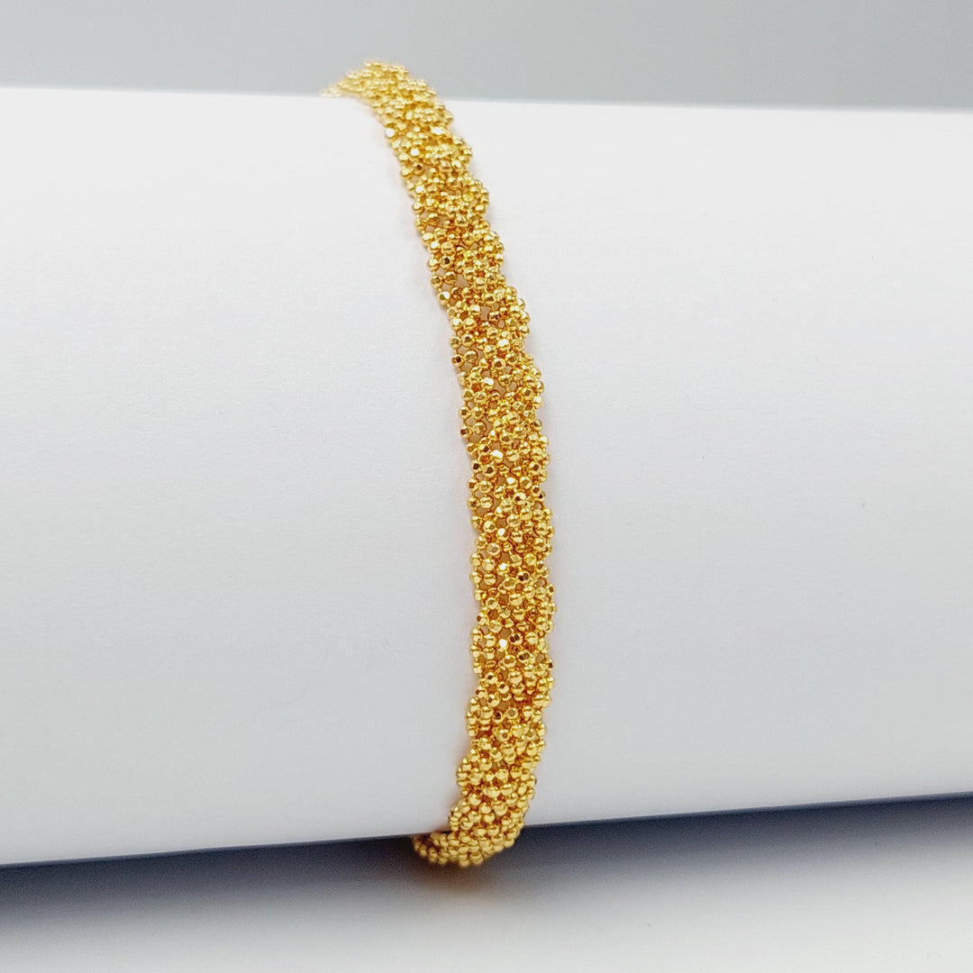 Malaysian Bracelet Made Of 21K Yellow Gold by Saeed Jewelry-28539